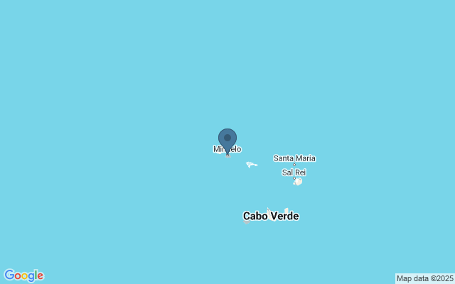 Kaart met locatie De havenstad Mindelo